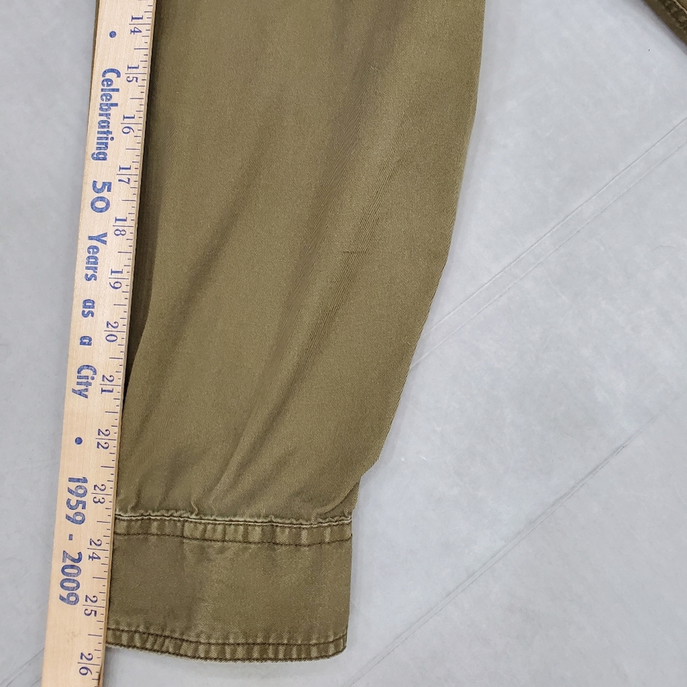 Harley Davidson shirt men's 3XL army green western style long sleeve button - Picture 6 of 13
